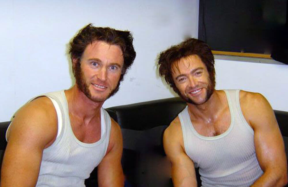 Hugh Jackman and Richard Bradshaw @MrBushman1 / Twitter.com